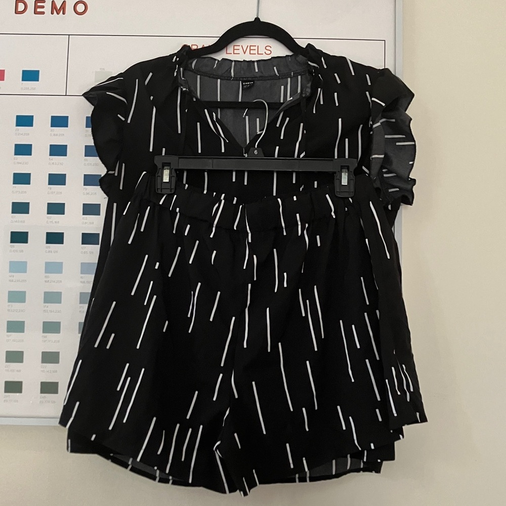 SHEIN Top and Short Set, Sz XL.
